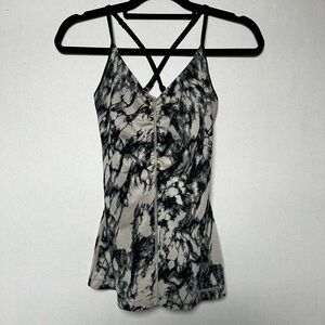 Lululemon Splatter Black and Tan Tank Top
